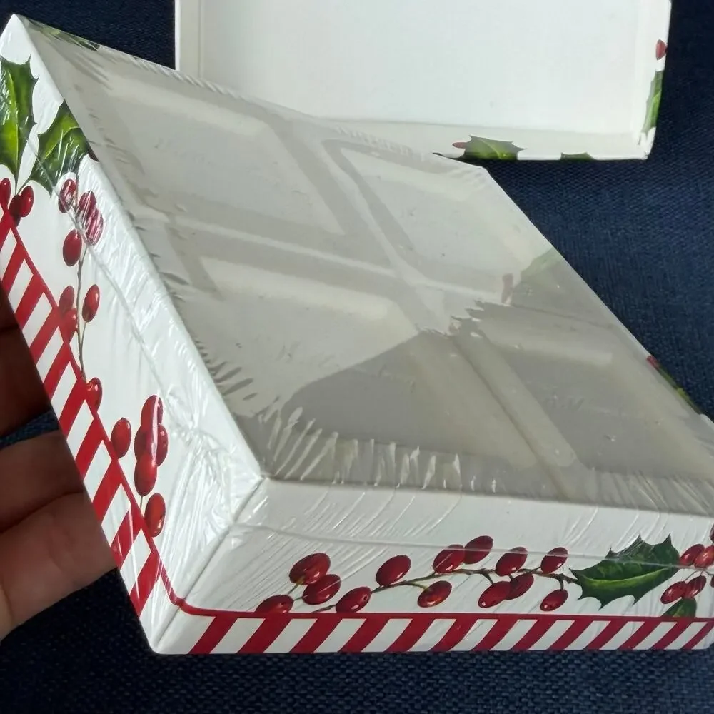 Williamsburg Peppermint Triple Milled Soap 4 Pack Christmas '10 Holiday Gift Set